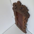 * Antieke Spiegel Houtsnijwerk Spiegel Vintage thumbnail 6