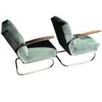 Pair Of Bauhaus Armchairs Fauteuil: Mucke Melder, W.H Gispen thumbnail 15