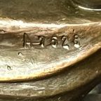 Bronzen Beeldje Op Marmeren Voet. thumbnail 5
