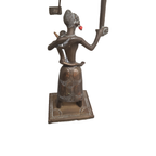 Vintage Brons Evenwicht Beeldje Uit Benin thumbnail 8