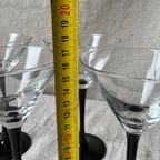 4X Martini Glas, Zwart, Luminarc thumbnail 6