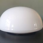 Antieke Witte Opaline Plafondlamp - Frankrijk - Jaren 30 -40 thumbnail 3