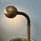 Bruine Space Age Bureaulamp Met Verstelbare Arm thumbnail 5