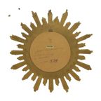 Gouden Sunburst Spiegel Butler Zonnespiegel Bol Glas Heksenspiegel 1970S thumbnail 3