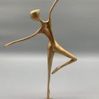 Messing Ballerina Op Koperen Voet 60's thumbnail 6