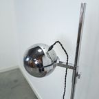 Space Age Chromen Staande Bol Lamp Vloerlamp thumbnail 7