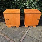 Vintage Retro Nachtkastjes Set 1950S thumbnail 6