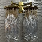 Vintage Dubbele Cascade Wandlamp – Kristal thumbnail 4