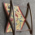 Vintage Footstool Rocking Cushioned Padded Foot Stool Rest Footrest Chair Circa 1960'S / Eve thumbnail 2