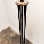 Chrome And Black Floor Lamp ,Hollywood Regency’ In Style Of Willy Rizzo, 1970S thumbnail 8