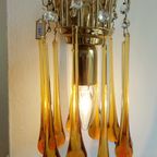 Vintage Teardrop Wandlamp Lamp Wandlampje Amber thumbnail 5