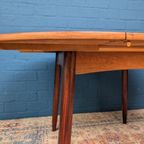 Vintage Palissander Ronde Eettafel, Verlengbaar, Jaren 60 thumbnail 4