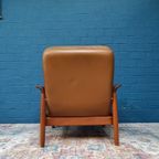 Vintage Fauteuil Met Voetenbank, Deens Design thumbnail 6