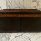 Een Houten Hutkoffer/ Reiskist Oftewel "steamer Trunk", Ca. 1900 thumbnail 2
