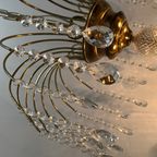 2 Stuks ! Vintage Art Nouveau Stijl Kristal Kroonluchters thumbnail 4
