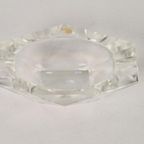 Vintage Val Saint Lambert Kristal Asbak Mid-century ‘60 Glas thumbnail 5