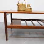 Vintage Salontafel Omkeerbaar Blad Teak thumbnail 2