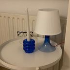 Ikea Vintage Lampan Blauw Lamp + Kaars Houder + Kaars thumbnail 3