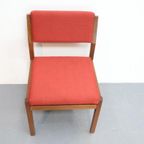 Set Van 4 Vintage Stoelen Pastoe Sa07 Rood thumbnail 11