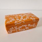 Oranje Porselein Doosje Sieraden Doos thumbnail 7