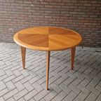 Vintage Ronde Tafel Teakhouten Tafel thumbnail 6