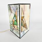 Tiffany - Tafellamp - Zeilboot - Glas - Lood - 3E Kwart 20E Eeuw thumbnail 8