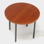 Vintage Mid-century Ronde Bijzettafel Salontafeltje In Teak, 1960s thumbnail 6