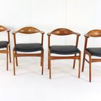 Set 4 Erik Kirkegaard Hong Mobelfabrik Stoel Stoelen Vintage thumbnail 12