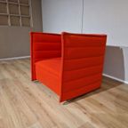 Vitra Alcove Plume - Fauteuil - Rood - Stof - Design thumbnail 10