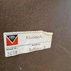 Vintage Coffee Table Rond Notenhout Opal Design thumbnail 11