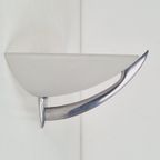 Vintage Blauet Wandlamp Glas Alu Postmodern Wall Lamp Spain thumbnail 2