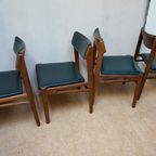 Deense Midcentury Modern Teak Eetkamerstoelen, Set Van 4 thumbnail 6