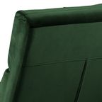 Zaragoza Fauteuil Fluweel - Groen Met Zwarte Poten thumbnail 9