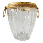 Mid-century Franse Ijsemmer Kristal Verguld 1950’s thumbnail 2
