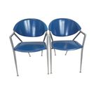 Calligaris - Leer - Eetkamerstoelen Set (2) - Made In Italy - 1990'S thumbnail 3