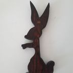 * Vintage Wandhanger Konijn Geen Wandvogel thumbnail 4