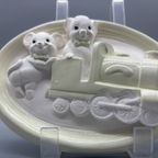 Wanddecoratie Gips Muizen Locomotief thumbnail 3