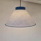 Vintage Kunststof Hanglamp Wit Blauw. thumbnail 3