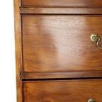 Antieke Mahonie Kast Tallboy Chest On Chest George Lll 19De Eeuw thumbnail 9