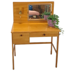 Make Up Tafel Met Spiegel En Lampje Uit Zweden, Kaptafel thumbnail 2