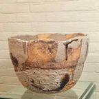 Grote Handgemaakt Keramische Wabi Sabi Schaal / Pot thumbnail 12