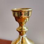 Vintage Boyes Denmark Denemarken Messing Design Kandelaar thumbnail 4