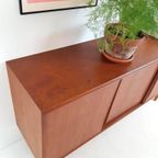 Vintage Deens Teak Houten Dressoir | Wandkast thumbnail 6