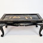 Chinese Lak- 'Coffee Table' - Handwerk - Verguld - Parelmoer - China - 3E Helft 20E Eeuw thumbnail 2