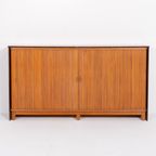 Danish Modern Free Standing Bar Cabinet With Stools From 1960’S thumbnail 7