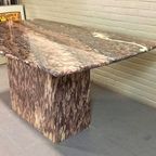 Vintage Italiaans Marmeren Eettafel, 161 Cm X 91 Cm thumbnail 7