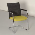 Haworth Comforto D5568 Vergaderstoel, Groen / Grijs Mesh, Sledeframe thumbnail 2