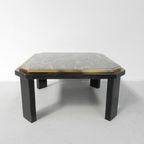 Fedam Salontafel , Hollywood Regency, Marmer In Stalen Frame thumbnail 7