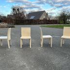 Set Van 4 Italiaanse Stoelen Arper Leder thumbnail 21