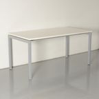 Robberechts Bureau, Wit Blad, 160 X 80 Cm, Vaste Hoogte Onderstel thumbnail 2
